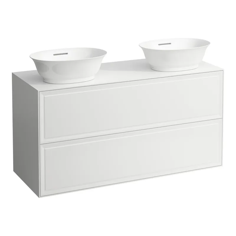 The New Classic - skříňka 118x45 pod umyvadlo H812850, H812851, 2 zásuvky, bílá lesklá (H4060890856311) Koop Online