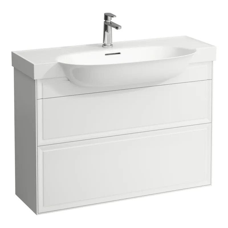 Finale Uitverkoop The New Classic - skříňka 98x32 pod umyvadlo H813857, 2 zásuvky, bílá lesklá (H4060920856311)