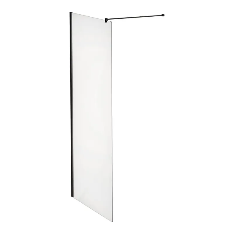 Bestel Nu Laufen Pro - sprchová zástěna Walk-In 90x200, s upevňovacími prvky, pro sprchové vaničky do šířky 100 cm, černý (H2609504500001)