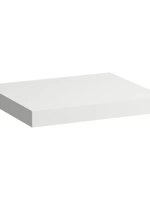 Snelle Levering Lani - umyvadlová deska 60 cm, bez výřezu, vč. 2 nástěnných držáků, bílá matná (H4046401122601)