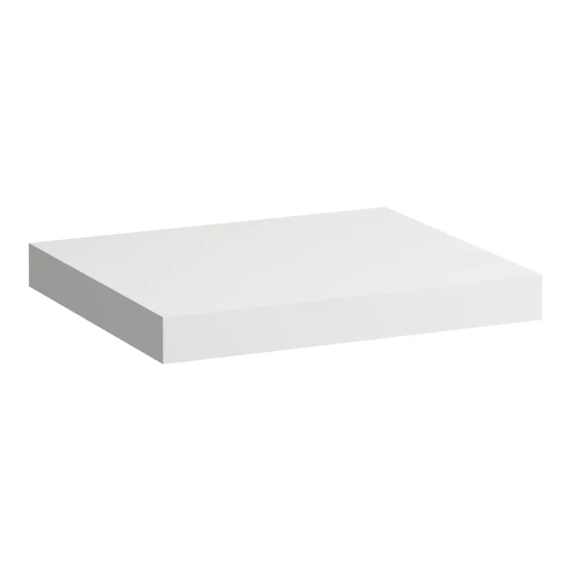Snelle Levering Lani - umyvadlová deska 60 cm, bez výřezu, vč. 2 nástěnných držáků, bílá matná (H4046401122601)