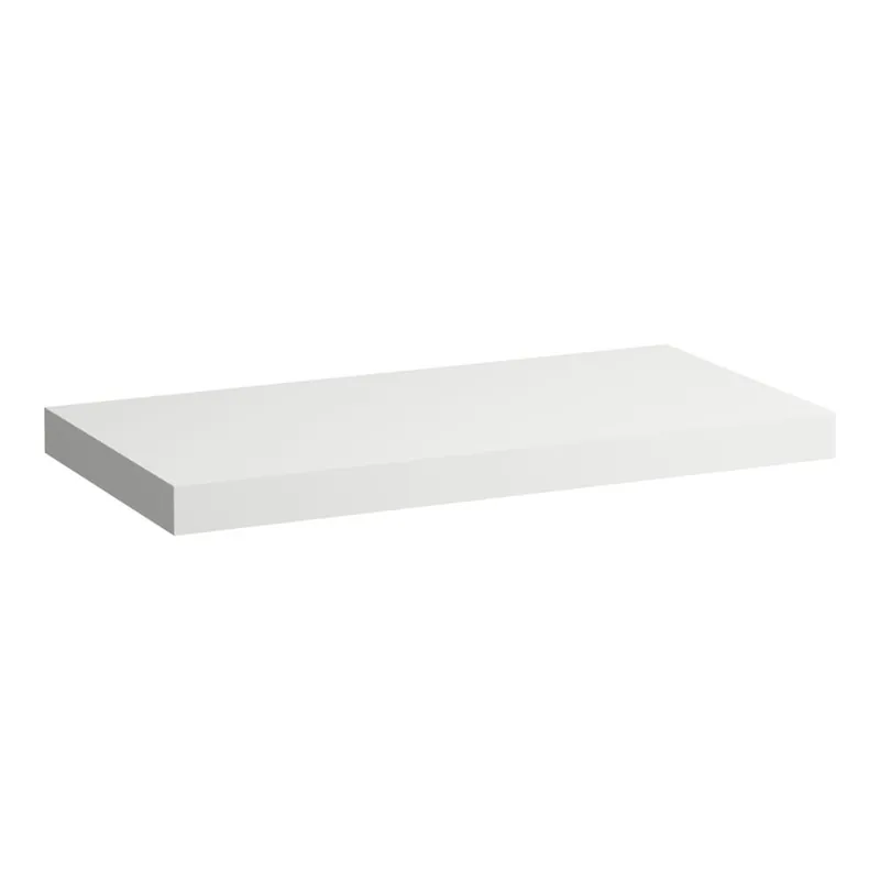 Tijdelijk Beschikbaar Lani - umyvadlová deska 100 cm, bez výřezu, vč. 2 nástěnných držáků, bílá matná (H4046601122601)