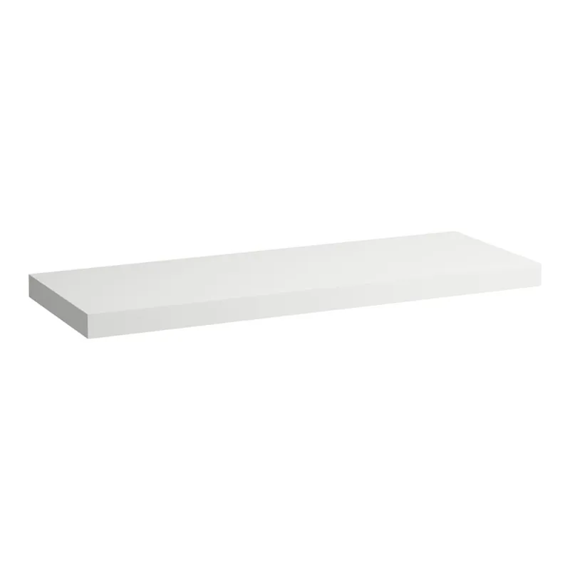 Lani - umyvadlová deska 140 cm, bez výřezu, vč. 3 nástěnných držáků, bílá matná (H4046801122601) Gratis Retour