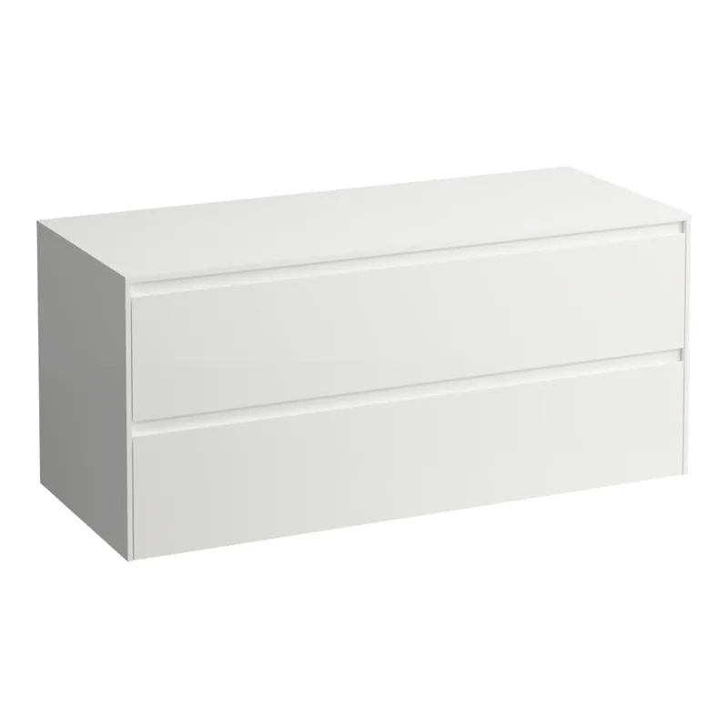 Lani - zásuvkový element 120 cm, bez výřezu, se 2 zásuvkami, bílá matná (H4043301122601) Populair