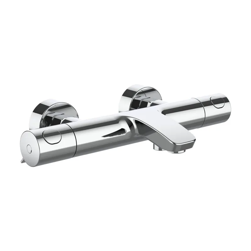 Weekendaanbieding Therm - vanová nástěnná termostatická baterie, s flexibilní sprchovou hadicí Simiflex Zero a ruční sprchou Stella (HF506561100600)