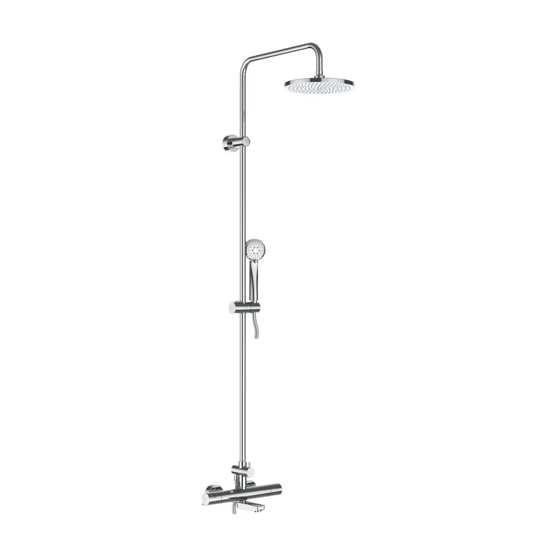 Express Levering Therm - termostatický vanový sloup, s flexibilní sprchovou hadicí Simiflex Zero a ruční sprchou Stella 80, 1 funkce (HF506567100600)