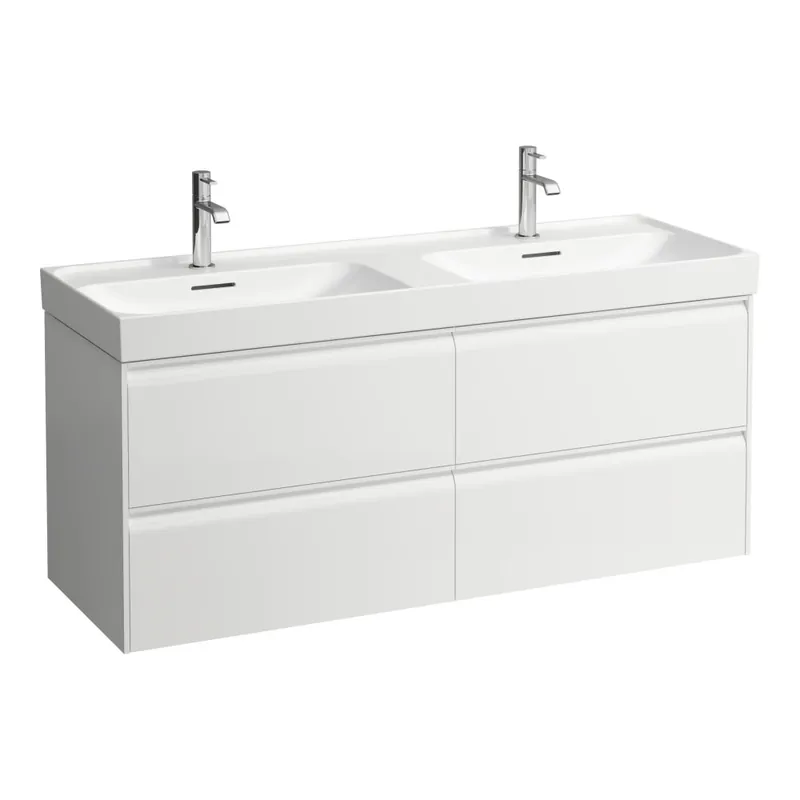 Flitsaanbieding Meda - skříňka 128x45 pod dvojumyvadlo H814112, 4 zásuvky, bílá matná (H4216440112601)