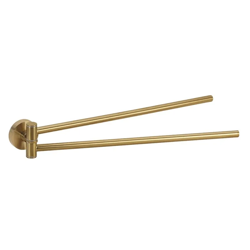Sablo - držák ručníků dvojitý otočný, 420 mm, zlatá matná (160204190) Must-Have