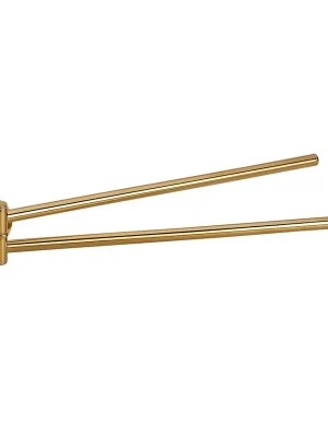 Beperkte Voorraad Brilo - držák ručníků dvojitý otočný, 420 mm, zlatá lesk (161204190)