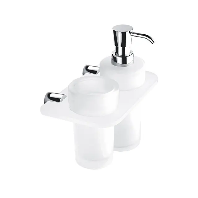 Bormo - dvojitý držák dávkovače a sklenky, pumpička plastová (BR X3-5831W-26) Shop Nu