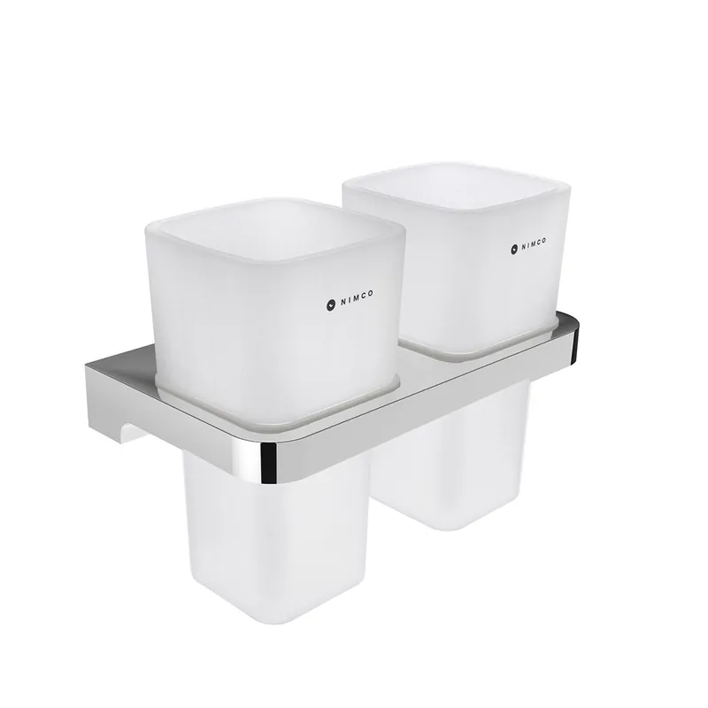 Dagaanbieding Maya - držák na kartáčky s pohárky, sklo (MA 29058D-H-26)