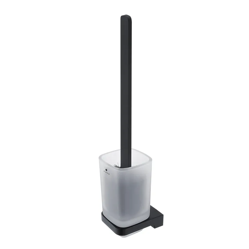 Bestel Nu Maya - toaletní WC kartáč s hranatou rukojetí, nádobka sklo (MAC 29094CN-HR-90)