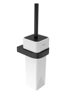 Premium Nikau - toaletní WC kartáč, hranatá rukojeť, keramická nádobka (NKC 30094K-90)