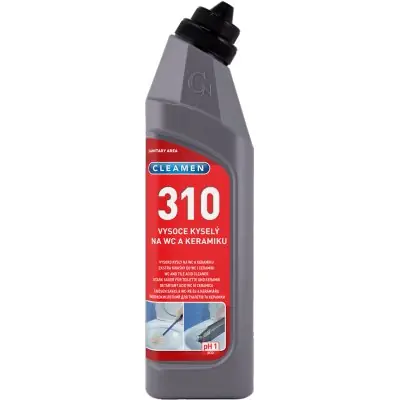Sleva CLEAMEN 310 extra kyselý na WC a keramiku, 1 L (21G.044)