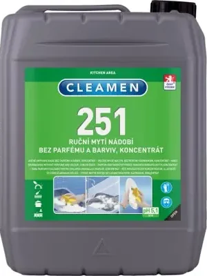 CLEAMEN 251 ruční mytí koncentrát bez parfémů a barviv, 5 L (21H.VC251050099) Expresní Doručení