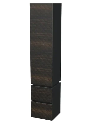 Storm 3D - vysoká skříňka levá 170x35 cm, 1 dvířka, 2 zásuvky, závěsná, dřevodekor (STORM 3D SV 35 1D2Z L LR29) Sleva