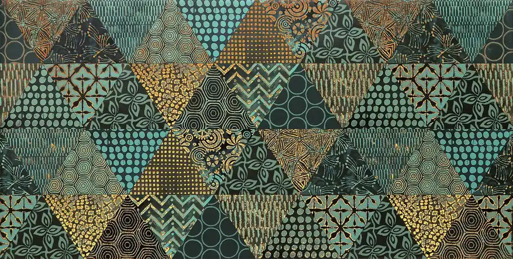 Margot green geo - obkládačka inzerto 30,8x60,8 zelená (6004802) Gereduceerde Prijs