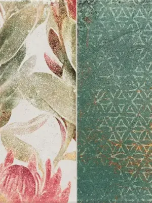 Goedkoop Margot flower B - obkládačka inzerto 30,8x60,8 zelená (6004805)