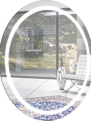 Round - zrcadlo prům. 80 s integrovaným LED osvětlením (RU ZS 80 TF) Expresní Doručení
