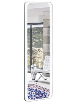Nízká Cena Majestic - zrcadlo 60x175 s integrovaným LED osvětlením, hliníkový rám bílý (MA ZS 60 W LED)