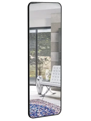 Pouze Dnes Majestic - zrcadlo 60x175 cm, hliníkový rám černý (MA ZS 60 B)
