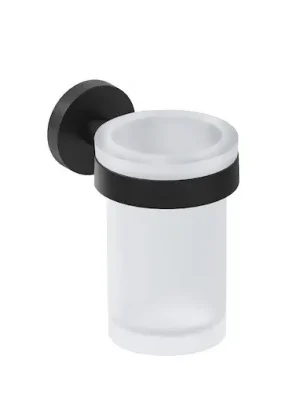 Speciale Aanbieding Mio - držák s pohárkem, matné sklo, černý mat (H3822F17160001)
