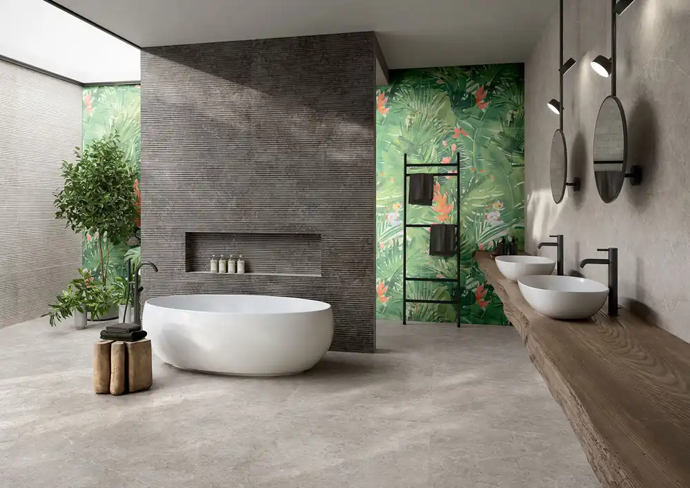 Wonderspace Tropical Naturale Rettificato - dlaždice inzerto set 60x120 (WDS760K) Gecertificeerd