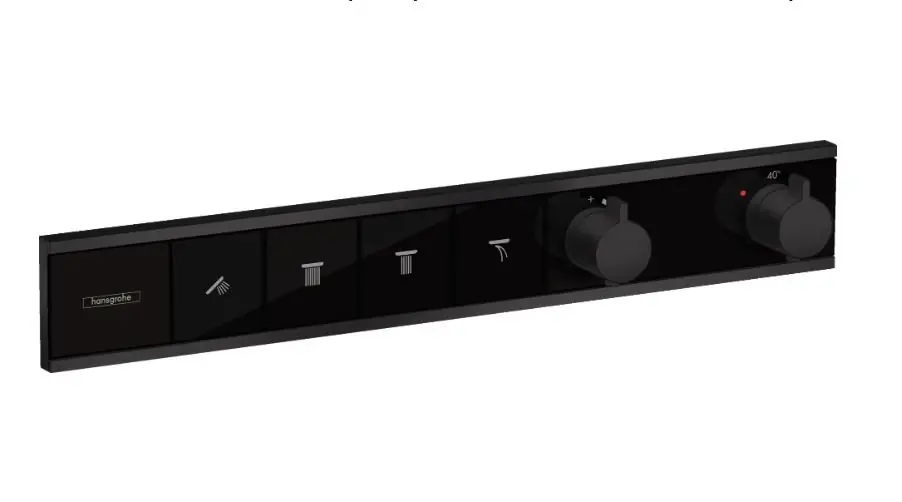 Direct Beschikbaar RainSelect termostat pro podomítkovou instalaci pro 4 spotřebiče, černá mat (15382670)