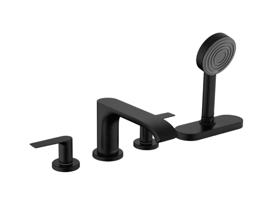 Vivenis - čtyřotvorová baterie na okraj vany s tělesem sBox, černá mat (75444670) Merkproduct