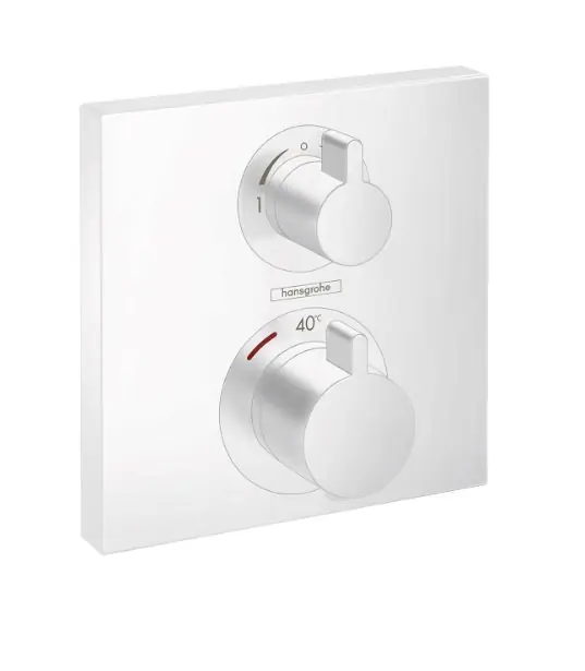 Ecostat Square termostat pod omítku pro 2 spotřebiče, bílá matná (15714700) Seizoensaanbieding