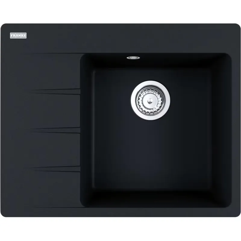 Centro CNG 611-62 TL/7 Fragranit - kuchyňský dřez 62x50, odkapávací plocha vlevo, onyx (114.0637.492) Rechtstreeks Van De Fabrikant