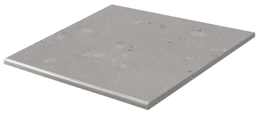 Castone Ash Outdoor - schodovka rektifikovaná 59,8x59,8, 2 cm šedá (DCH66857) Populair