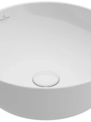Artis - umyvadlo prům. 43, k postavení na desku, bez přepadu, R1 alpin ceramicplus (417943R1) Premium