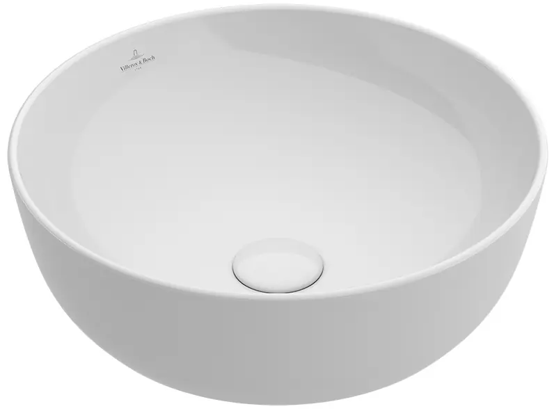 Artis - umyvadlo prům. 43, k postavení na desku, bez přepadu, R1 alpin ceramicplus (417943R1) Premium