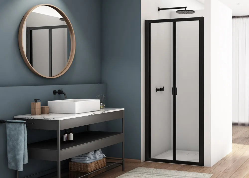 D22K - ATYP zlamovací dveře 60-80 cm, profil černý (D22KSM106) Meest Verkocht