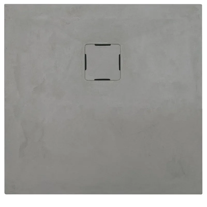 Calce betonově šedá - čtvercová sprchová vanička 90x90, Mineralite (W31Q09014) Weekendaanbieding