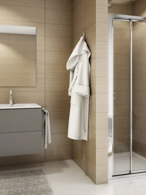 TOPS3 - třídílné posuvné dveře 90 cm, sklo čiré, rám aluchrom (TOPS309005007) Superprijs
