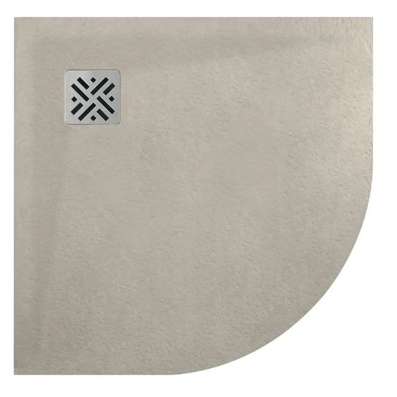 Dune konopí - čtvrtkruhová sprchová vanička 80x80, Mineralite (W32R5508015) Koopje