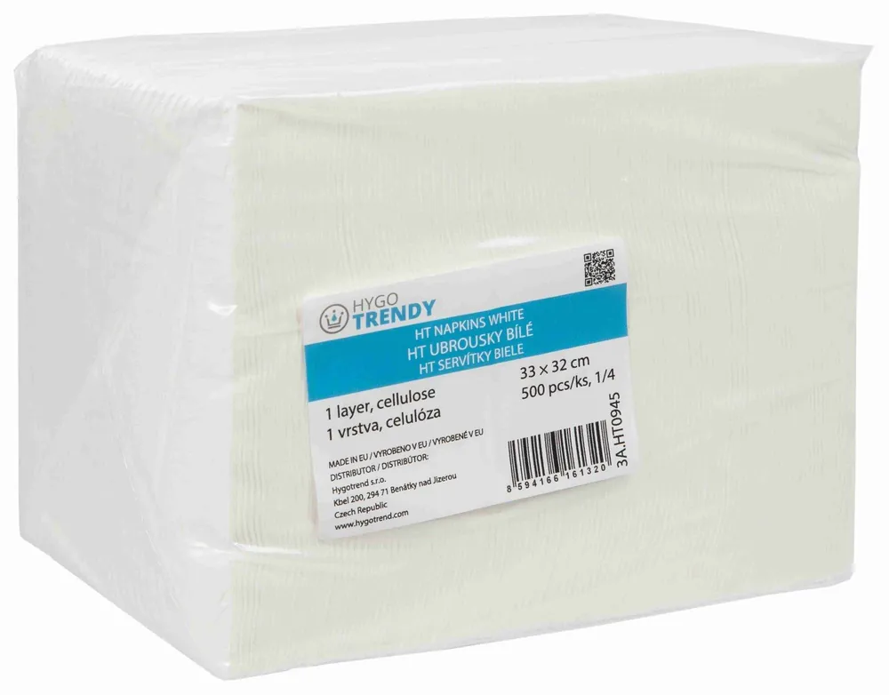 Alleen Vandaag Ubrousky Hygotrendy 1vrstvé, 33 x 32 cm, 1/4, 500 ks ( 3A.HT0945)