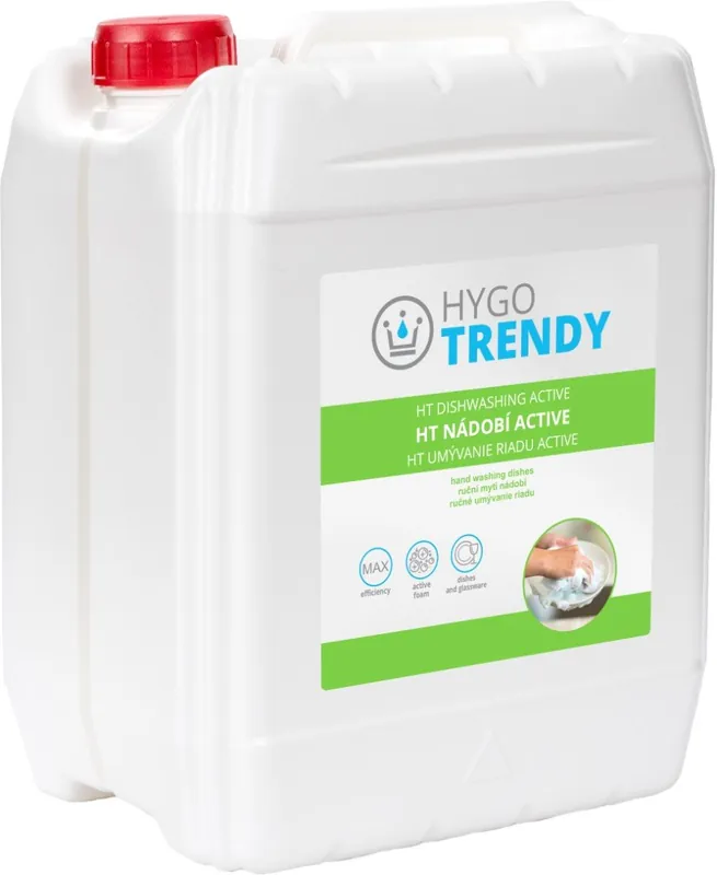 Beste Prijs Nádobí Active Hygotrendy, 5 L - tekutý prostředek k ručnímu mytí nádobí s aktivní pěnou (21H.HT4K50015)