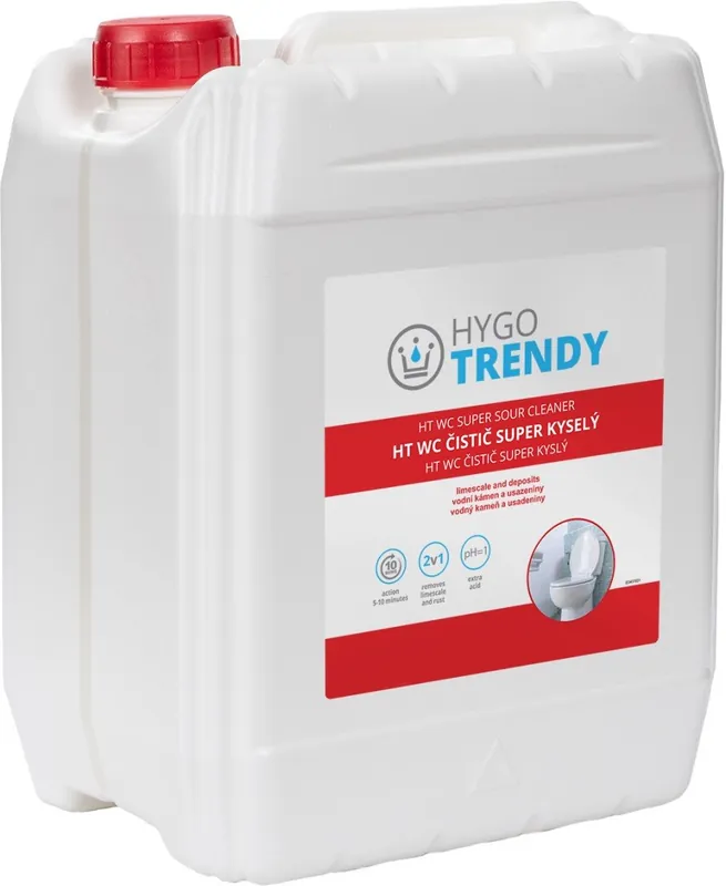 Premium WC čistič super kyselý Hygotrendy 5 L - na vodní kámen a usazeniny (21G.HT3W50310)