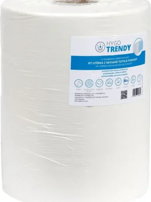 Beperkt Aanbod Utěrka z netkané textilie Hygotrendy Puresoft, 1 vrstva, bílá, 1 role - profesionální netkaná textilie (531.HT151152)
