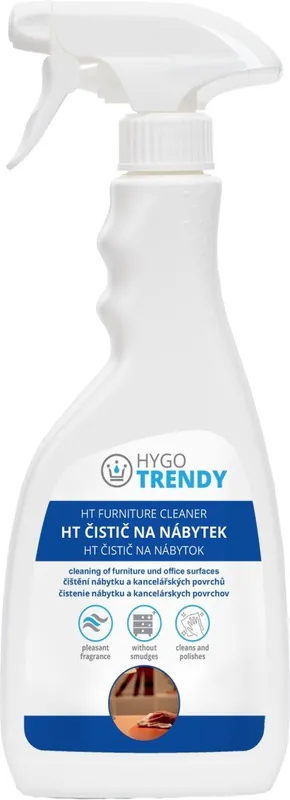 Fabrieksprijs Čistič na nábytek Hygotrendy, 500 ml - čištění nábytku, kancelářských povrchů a ostatních omyvatelných ploch (216.HT1F05009)