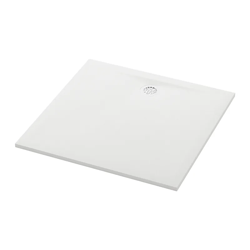 Tijdelijk Beschikbaar Air bílá - čtvercová sprchová vanička 80x80, Mineralite (W37Q08009)