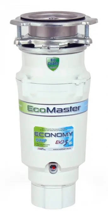 Dřezový drtič Ecomaster Economy EVO3 včetně nerezové zátky - pro menší domácnosti o 2–3 osobách ( Ecomaster Economy EVO3) Lage Prijs