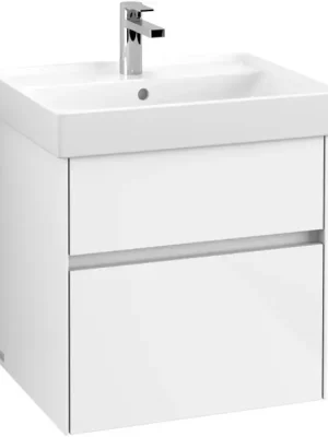 Collaro - skříňka pod umyvadlo, 2 zásuvky, 554 x 546 x 444 mm, lesklá bílá (C00800DH) Hete Deal