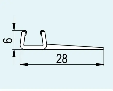 Svislé těsnění na 6 mm skla, pro Top-Line S (82205.KD.1) Lage Kosten