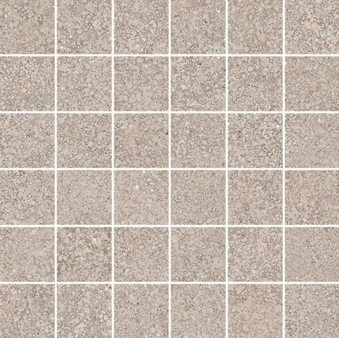 Weekendaanbieding Khroma Mosaico 5x5 Fango - dlaždice mozaika 30x30 šedá (KRM115N)