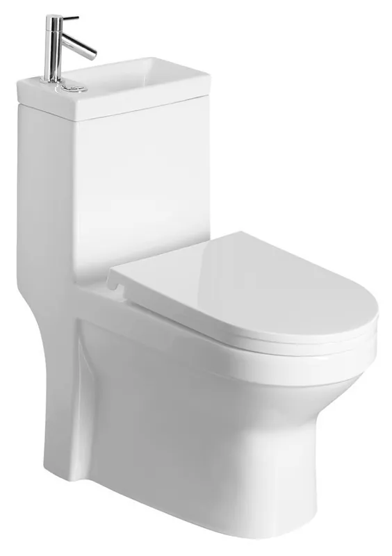 Hygie WC kombi s umývátkem, zadní/spodní odpad, bez sedátka (PB104W) Actieprijs