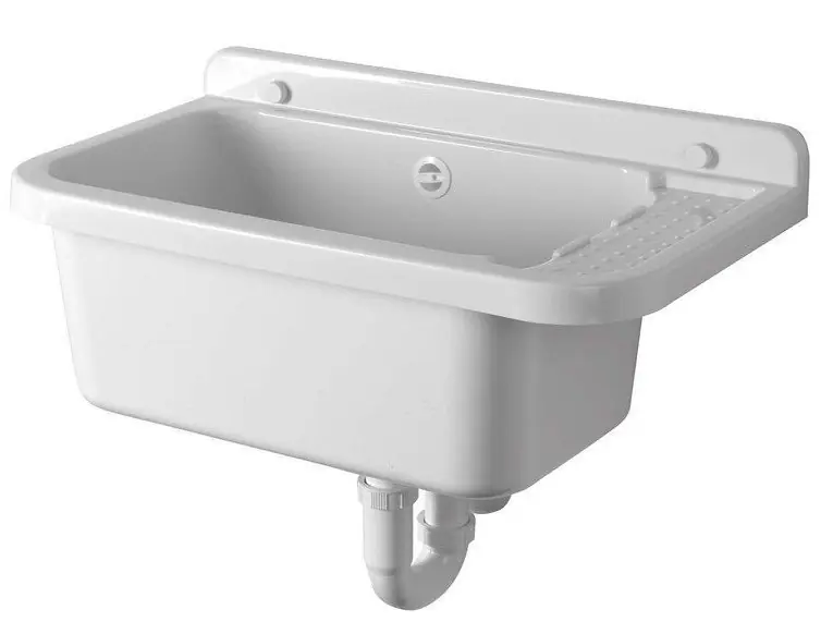 Závěsná výlevka s odkládací plochou 60x34 cm, plast, bílá (PI5060) Finale Uitverkoop